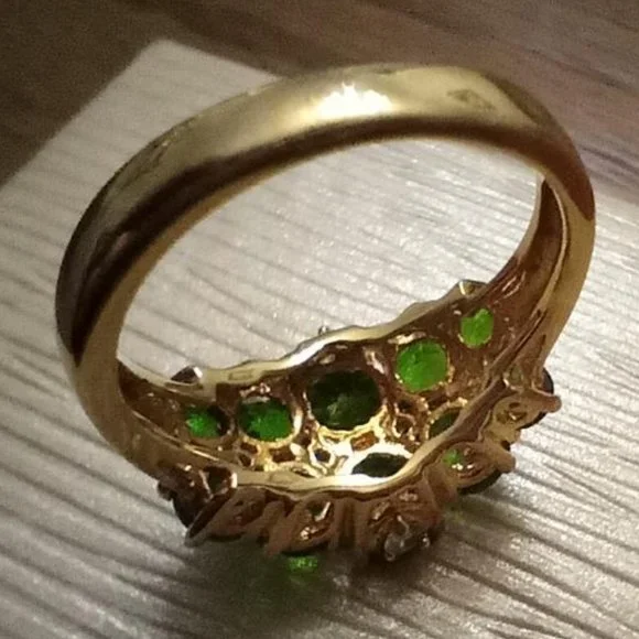 Beautiful chrome diopside ring - Picture 5 of 12